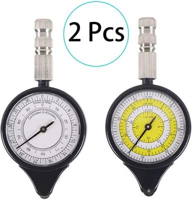 Wuhing 2 stk kart avstandsmåler kilometerteller multifunksjonskompass kurvimeter enhet, opisometer, kurvimeter, avstandskalkulator kartmåler kompas...