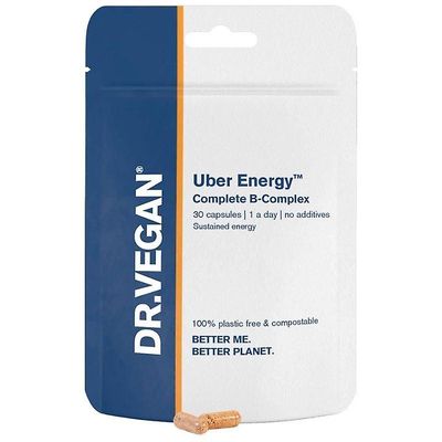 DR.VEGAN Dr Vegan Uber Energy B Complex Kapsler med høj styrke 30