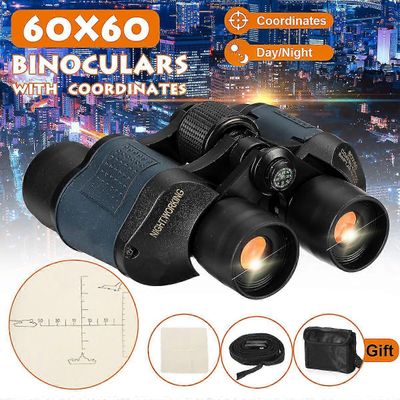 Päivä/yö Hd Metsästys Kiikarit 60x60 3000m Vedenpitävä Teleskoopit Koordinaatit