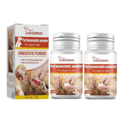 Lemmikkieläinten hemostaattinen jauhe Relief Pet Trauma Healing Powder Kissan ja koiran ihon haavanpuhdistus Hemostaattinen jauhe