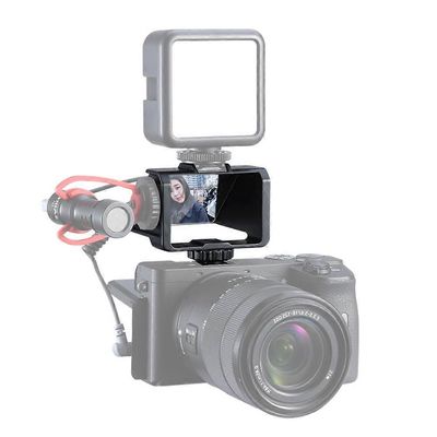 Vlog Selfie -kääntönäyttö kylmällä kengällä peilittömälle kameralle Video Youtuberille