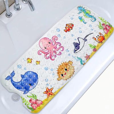Luistamaton kylpymatto 100x40cm, luistamaton kylpyammematto 200 imukupilla PVC-materiaali