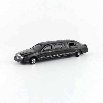 1:60 mittakaavan painevalettu metallileluajoneuvomalli venytys Lincoln limusiini ylellinen koulutusautokokoelma lahja lasten ovet avattavissa musta