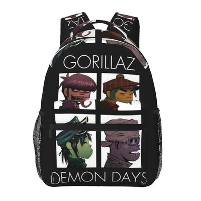 Reppu YL449 Gorillaz Kannettava Reppu Matka Vaellusreppu Muoti Rento Koululaukku Kirjalaukku Painettu Olkalaukku Aikuisille Lapsille449 16.1 X 11.8...