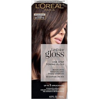 Loreal Paris L'oreal Paris Le Color Gloss One Step In-Shower sävyttävä kiilto, viileä ruskeaverikkö, 4 fl oz