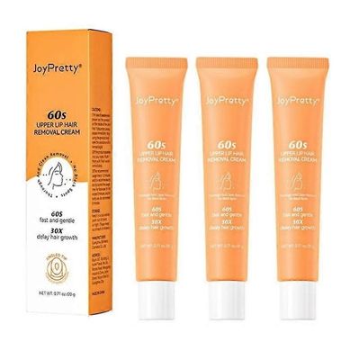 1-3X kasvojen karvanpoistovoide, ylähuulen karvanpoisto, erittäin hellävarainen kivuton nopeasti toimiva karvanpoistovoide kasvojen ja ylähuulen hi...