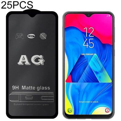 JVY 25 PCS AG Matte Frosted Full Cover Hærdet glas til Galaxy A8+ (2018)