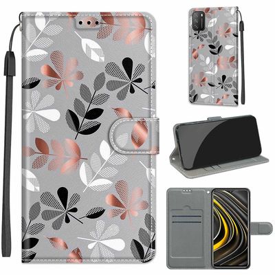 Foxdock Etui til Xiaomi Poco M3 Grå Blade Mobil cover
