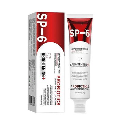 Uusi SP-6 Probiotics WhiteningToothpaste Kirkastava ja tahranpoistoaineella varustettu hammastahna 1pc