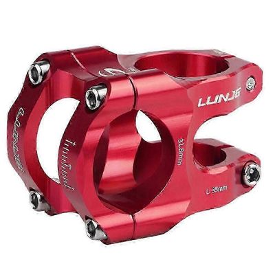 CNC-polkupyörän ohjaustangon varren teho lyhyt 35 mm: n maastopyöräsilta 31.8 putken pyöräilyvarsi, punainen