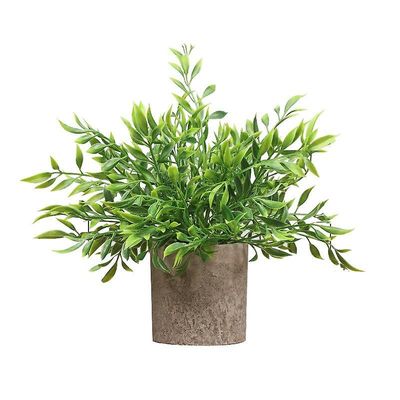 kartokner Kunstige planter med blomsterpotter små blomsterpotter kontor desktop dekoration falske planter