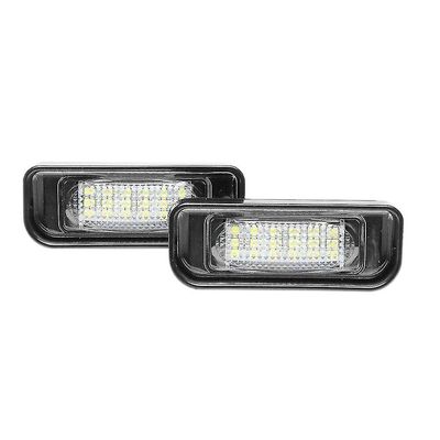 2kpl valkoinen led-numero rekisterikilven valolamppu W220 S 1999-2005 Musta