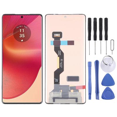 YHTEENSOPIVA P-OLED LCD-näyttö digitoijan täydellisellä kokoonpanolla For Motorola Moto G85