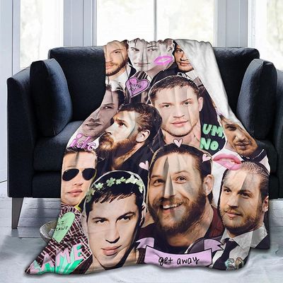 Tom Hardy Myk og komfortabel varm fleece teppe for sofa, seng, kontor knepute, seng bil Camp Beach teppe kaste tepper-T477 60x50in 150x125cm