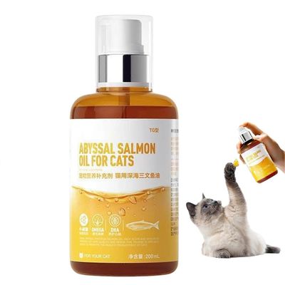 Lohiöljy kissoille ja koirille 200 ml Luonnollinen ravintolisä nivelten terveydelle Päivittäinen tuki Korkealaatuiset ainesosat