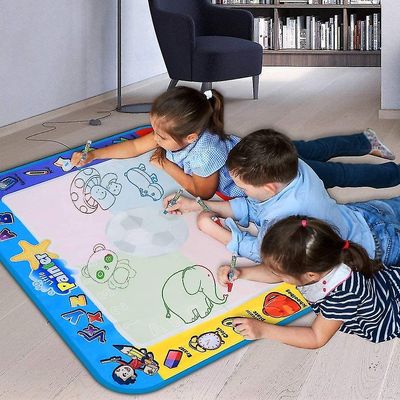 Sunrain fargelegging Mat, barn leker stort vann maling matte, småbarn doodle pad med 4 farger, gaver tw