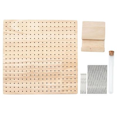 Boutique trehekle blokkeringsbrett strikking blokkeringsmatte med stangpinner for strikking hekling