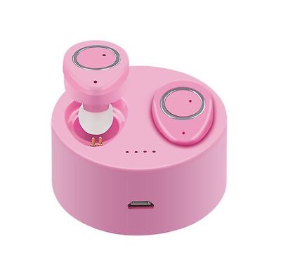 Coosilo Tws trådløst Bluetooth 5.0-headset, Mini In-ear Sports trådløst headset Pink