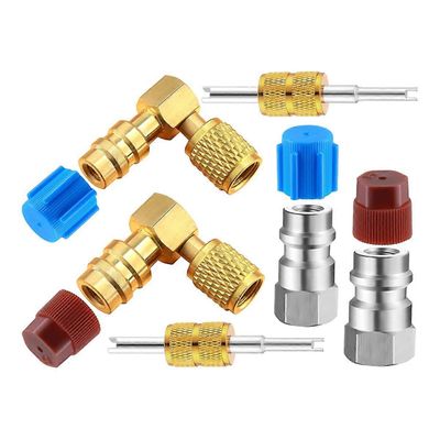 R12 - R134A -vaihtovirtaliittimen muunnossovitinsarja, pikaliitinventtiili