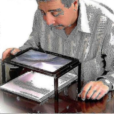 Lukuapusuurennuslasi 6X - senioriystävällinen muotoilu laajalla katselualueella (ihanteellinen askarteluun)