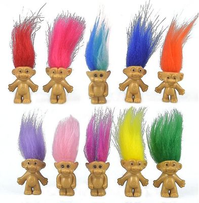 10 kappaletta mini-peikkonukkeja