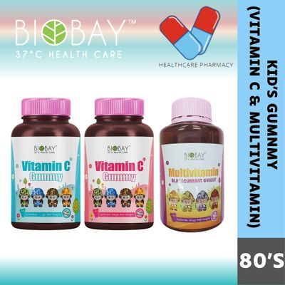 Timktv Biobay Gummy For Kids [ Vitamin C / Multivitamin ] Exp:05/2023 PINK Onesize