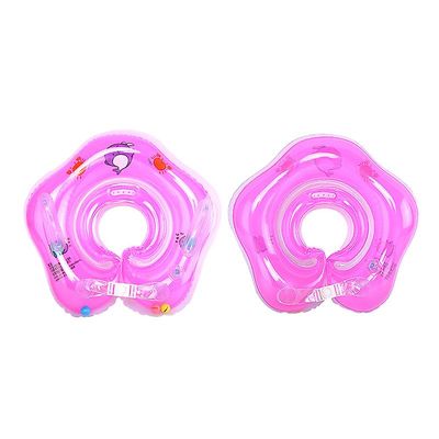 Witdreamer Nyfødte Baby Swimming Ring Badestrand Pool Legetøj Oppustelige Hals Wheel Pink