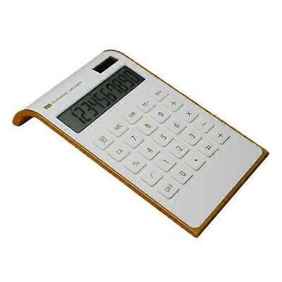 Erittäin ohut aurinkolaskin toimistopöydän laskimeen Valkoinen