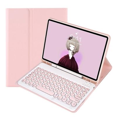 Tastatur + etui til Samsung Galaxy Tab A8 10.5 2021 SM-X200 / SM-X205 Rosa