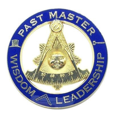 Bricks Masons Tidligere mester (visdom og lederskab) frimurerisk bil emblem