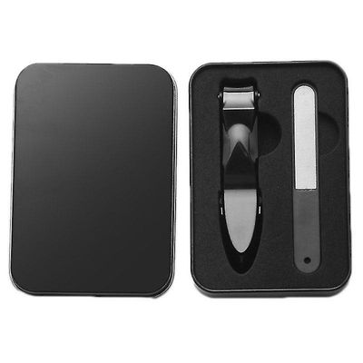 Coosilo Stor negleklipper anti splash fingernegl tånegl Clipper Cutters Pedicure Tool sort