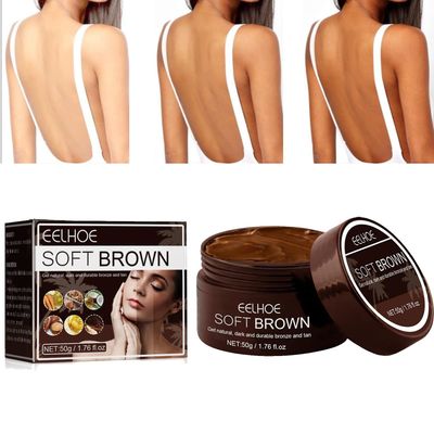 Brown Tanning Gel, myk brun Intensiv soling Luxe Gel Tanning Accelerator Cream For solsenger og utendørs sol