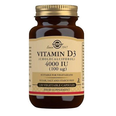Solgar Vitamin D3 100ug (4000iu) Vegicaps 120 (12536708)