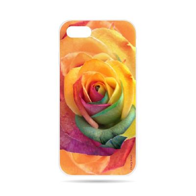 Crazy Kase Shell til iPhone 8 Soft Pink farverig blomst