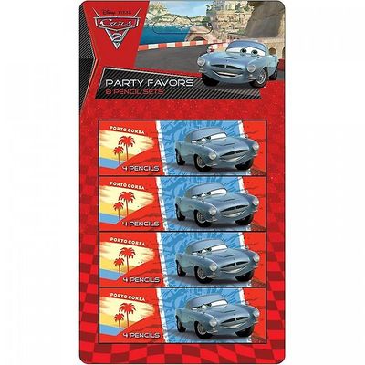 Cars 2 Autot 2 kynäsetti (32 kpl pakkaus) Sininen/punainen One Size