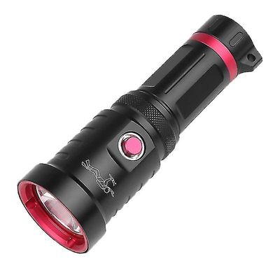 Dyk Torch, 10000 Lumen Super Bright Xhp70 Dykning Light Underwater 100m Dykning Lommelygte Ipx8 Vandtæt Professionel Ubåd Dive Light For