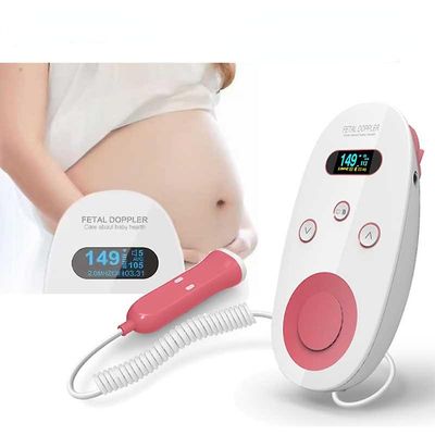 Ultralyd Doppler Føtal Heartbeat Detector Bærbar Gravid Baby Pulsmåler