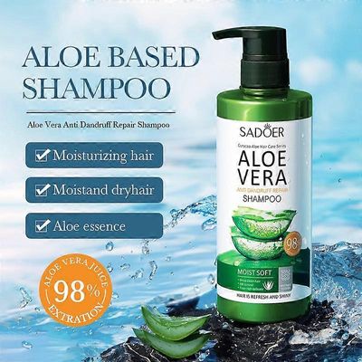Unbrand Aloe Antis Dandruff Repair Shampoo Dandruff Shampoo Kosmeettiset sarjat FLY3050 Vihreä One Size