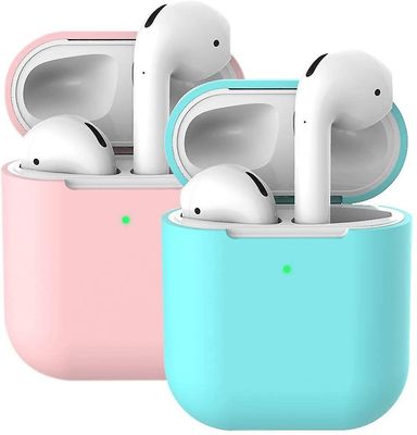 AIR 2X etui til AirPods etui cover skins (AirPods 2 PinkMint grøn)