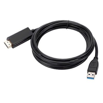 1,8 M USB-HDMI-sovitinkaapelin johto USB 2.0 Type A uros-HDMI-urosmuunnin FP