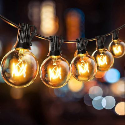 9m 30 sipulia ulkona ja sisätiloissa juhlaseppele, ulkona G40 kevyt seppele, ip65 liitettävä jouluseppele puutarhakoriste pergola päivänvarjo keddin