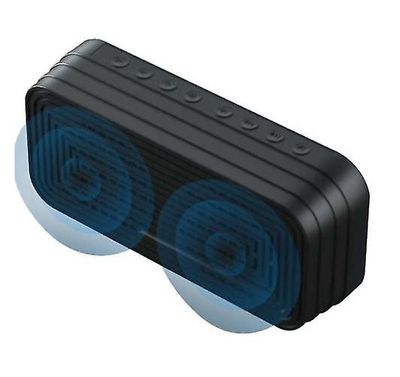 Handuo Bluetooth højttaler vækkeur spejl mobiltelefon Subwoofer Audio Trådløs forbindelse rød