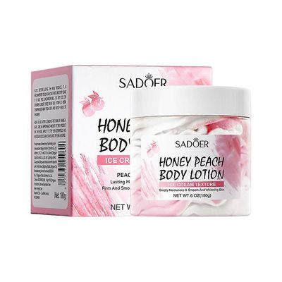 Persikkajäätelö vartalokerma jäätelö rakenne vartalon valkaisuvoide naisille tytöille 180g