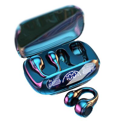 Langattomat Bluetooth 5.3 -kuulokkeet, digitaalinen näyttö, korvaleikkeen kohinanvaimennus Musta