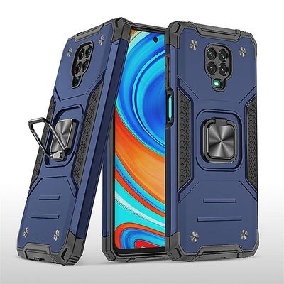 Shockproof rustning sag for redmi 9 / 9 prime med støttefod all inclusive dække blå rpc208