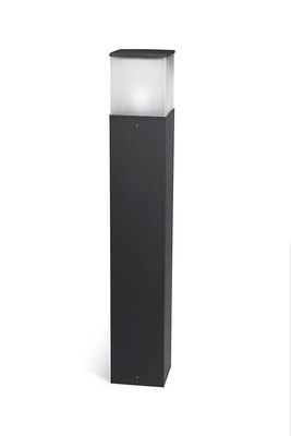 LEDS-C4 Lighting Cubik E27 1 Lys Udendørs Høj Pullert Lyse Urban Grå IP54