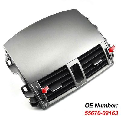 Toyota Corolla 2008 2009 2010 2011 2012 2013 keskiulostulon ilmankansipaneelin lisävarusteet ilmastointi korvaava pistorasia kojelaudan tuuletusauk...