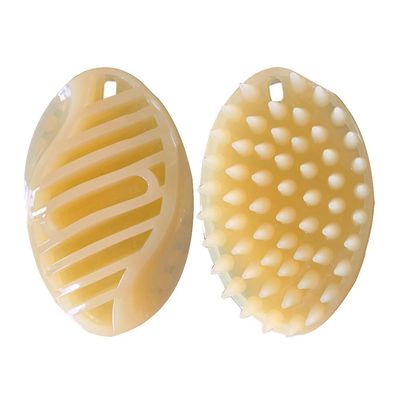 Blød blid silikone børster Pet Skive Hund Cat Massage Brush, 105x70mm