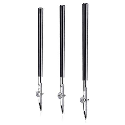 3 kokoa Art Ruling -kynäsetti, 3 pakkausta ristikkäin saranoitu hieno viiva peittävä nestekynä, suoraviivainen kynä hopea