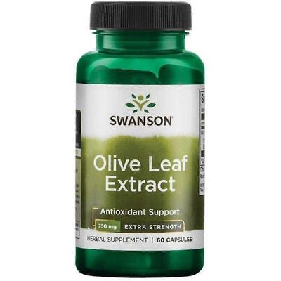 Swanson oliivinlehtiuute 750mg Super Strength kapselit 60